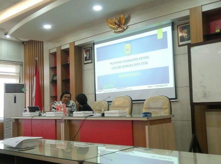 Bappeda Bantul Dorong Admin SID Menulis Artikel Feature Berbasis Data Desa